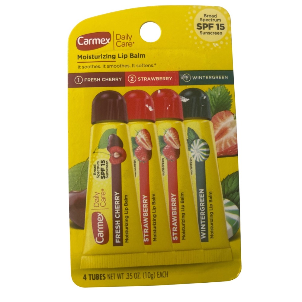Carmex Daily Care Moisturizing Lip Balm SPF 15 Cherry Strawberry
